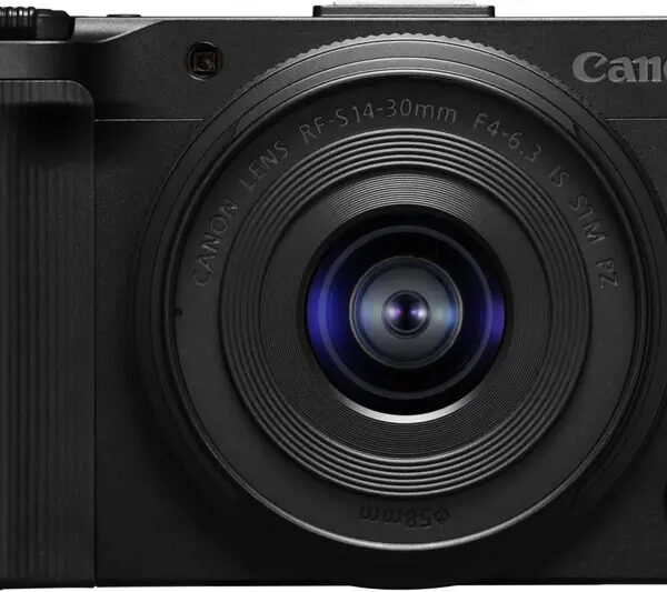 Canon EOS R50 V Mirrorless Camera Body withRF-S14-30mm F4-6.3IS STMPZ Lens (Black)